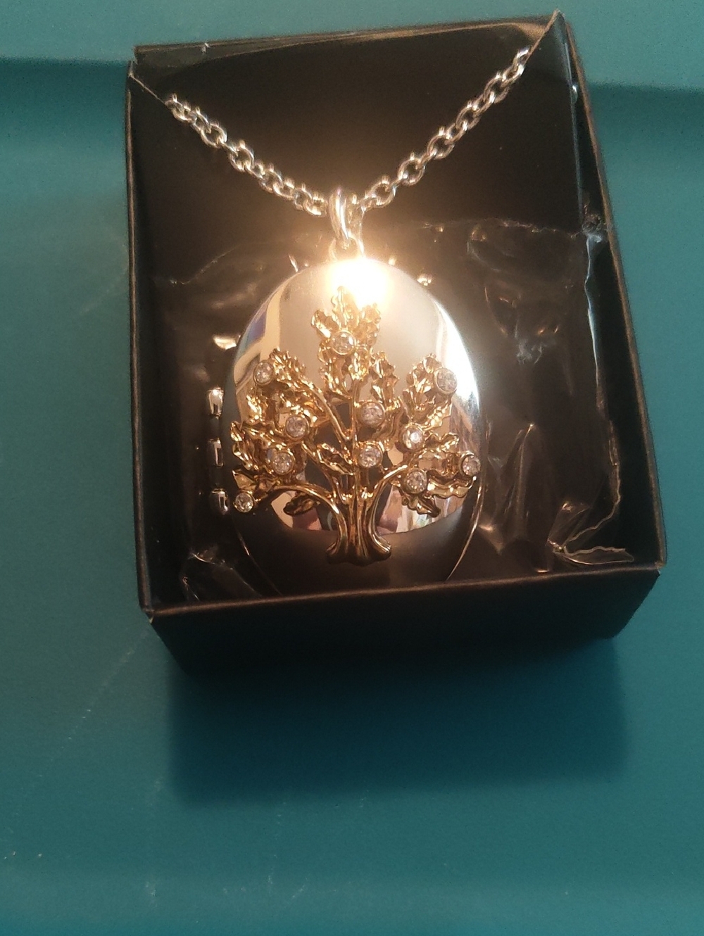 Gold Tree of Life Locket Necklace - Women Jewelry